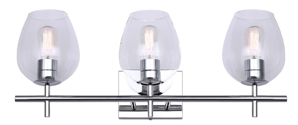 Canarm Canada - IVL1019A03CH - Three Light Vanity - Cain - Chrome