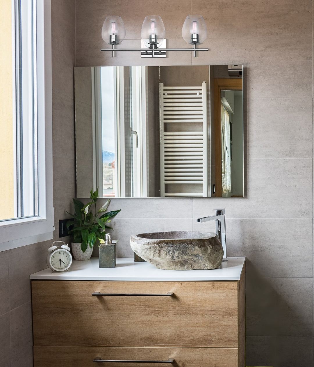 Canarm Canada - IVL1019A03CH - Three Light Vanity - Cain - Chrome