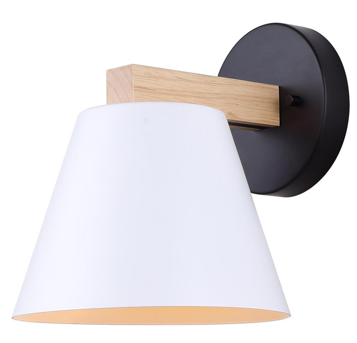 Harlyn One Light Vanity in Matte White - available from The Lighting Shoppe, trusted by Canadian homeowners