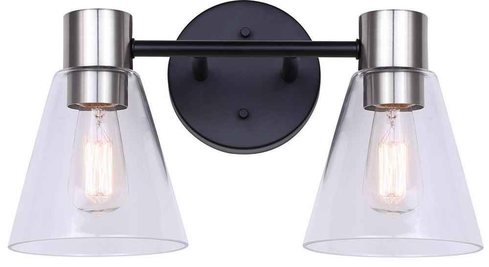 Canarm Canada - IVL1127A02BKN - Two Light Vanity - Davina - Matte Black