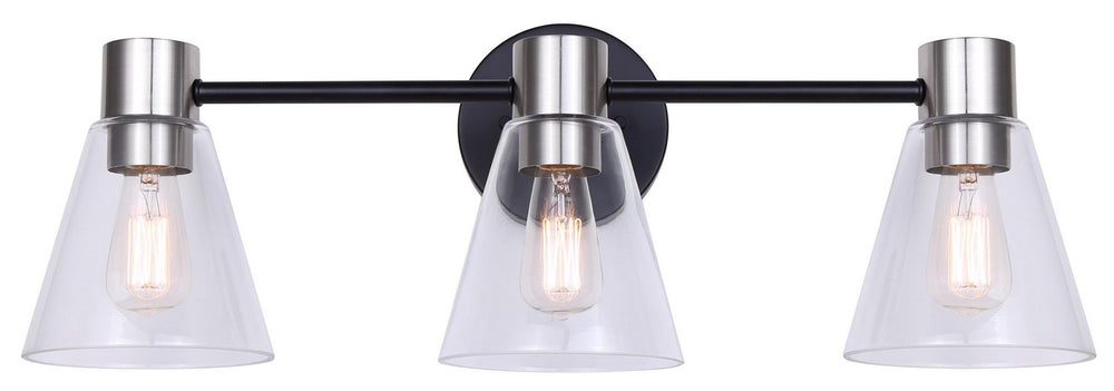 Canarm Canada - IVL1127A03BKN - Three Light Vanity - Davina - Matte Black