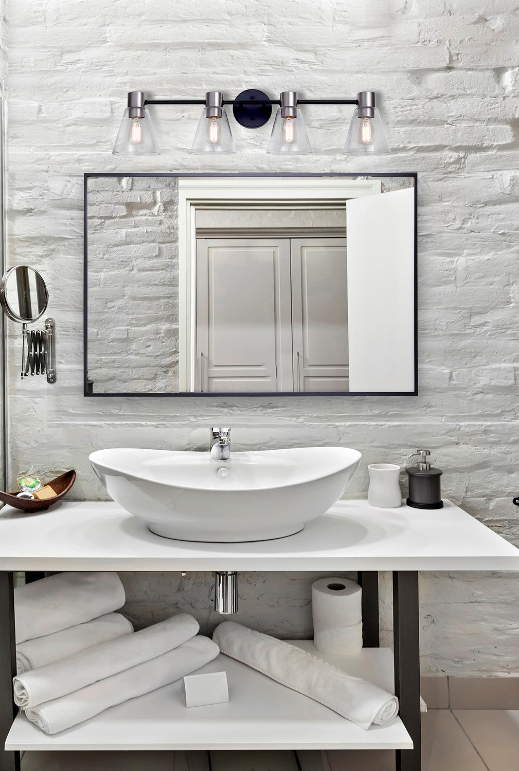 Canarm Canada - IVL1127A04BKN - Four Light Vanity - Davina - Matte Black