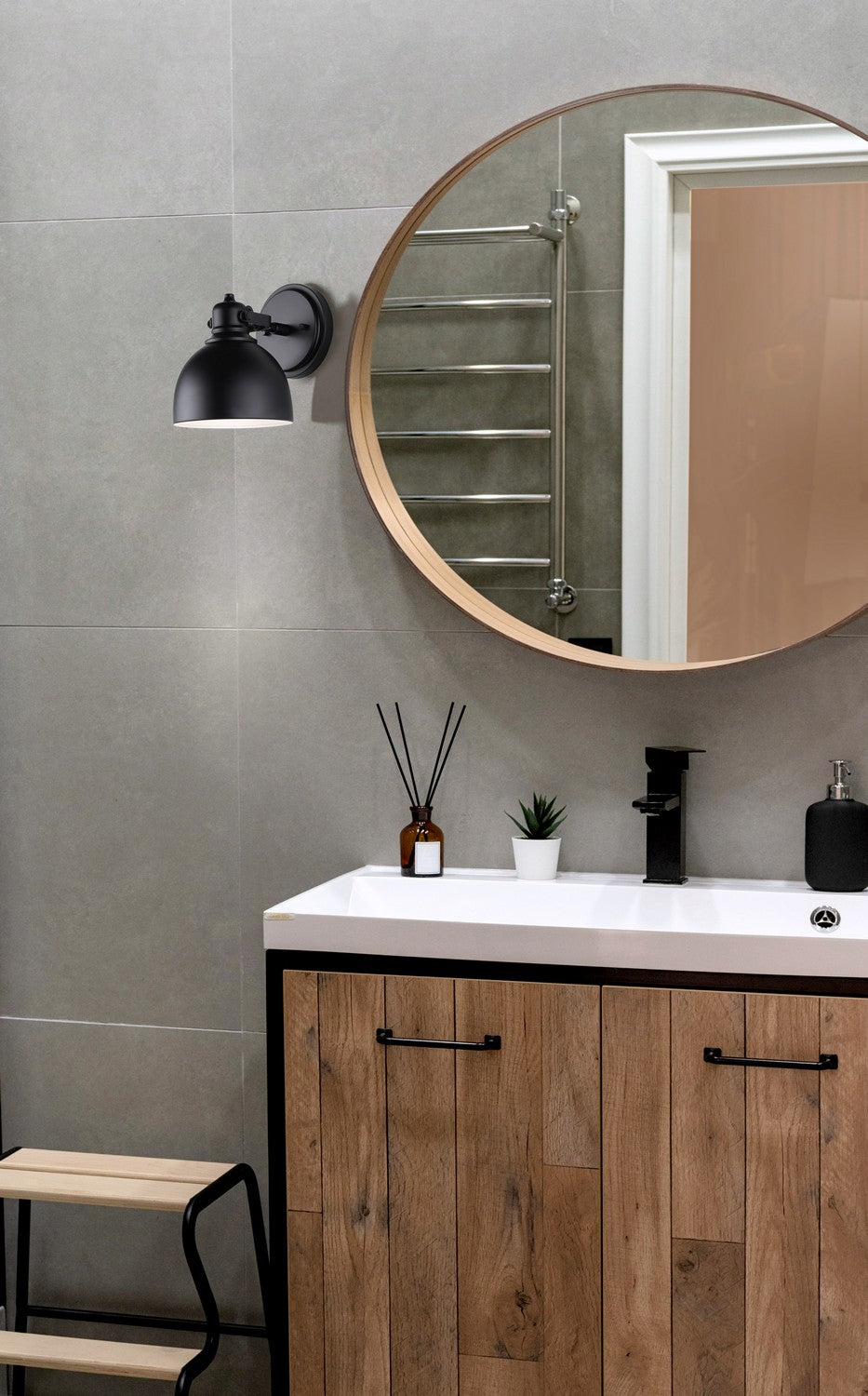 Canarm Canada - IVL622A01BK - One Light Vanity - Polo - Matte Black