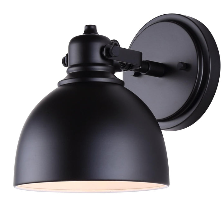 Polo One Light Vanity in Matte Black - available from The Lighting Shoppe, trusted by Canadian homeowners