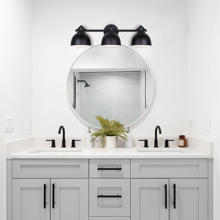 Canarm Canada - IVL622A03BK - Three Light Vanity - Polo - Matte Black