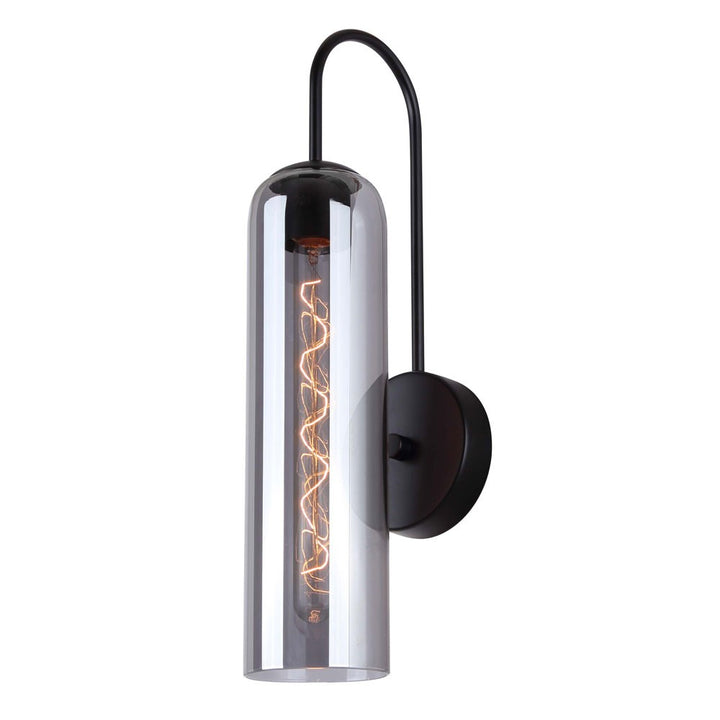 Eloise One Light Wall Sconce in Matte Black - available from The Lighting Shoppe, trusted by Canadian homeowners