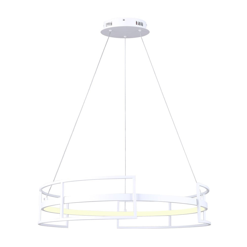 Amora LED Chandelier in Matte White - available from The Lighting Shoppe, trusted by Canadian homeowners