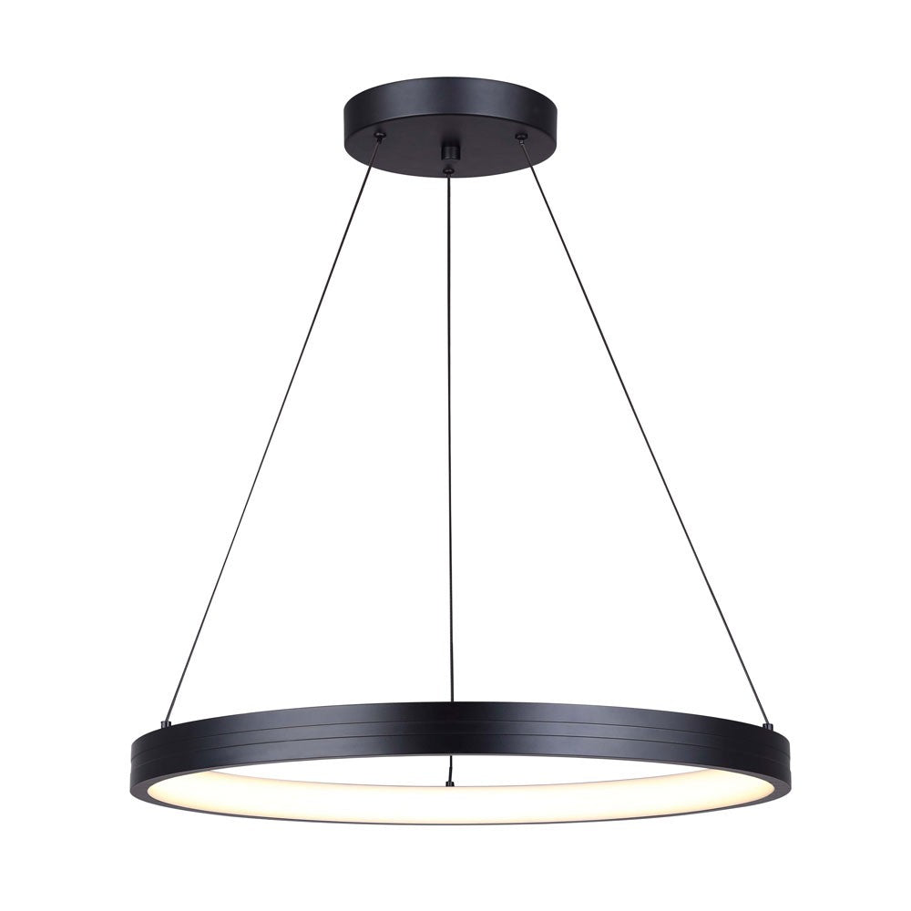 Evina LED Chandelier in Black - available from The Lighting Shoppe, trusted by Canadian homeowners