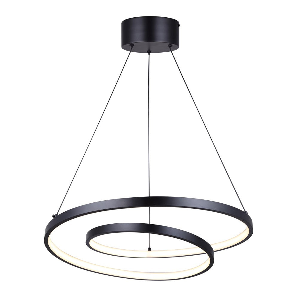 Livana LED Chandelier in Matte Black - available from The Lighting Shoppe, trusted by Canadian homeowners