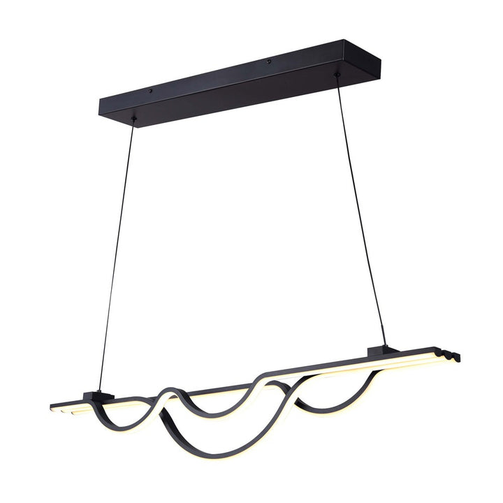Veira LED Chandelier in Matte Black - available from The Lighting Shoppe, trusted by Canadian homeowners