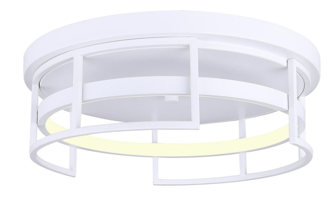 Amora LED Flush Mount in Matte White - available from The Lighting Shoppe, trusted by Canadian homeowners