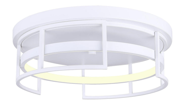 Amora LED Flush Mount in Matte White - available from The Lighting Shoppe, trusted by Canadian homeowners