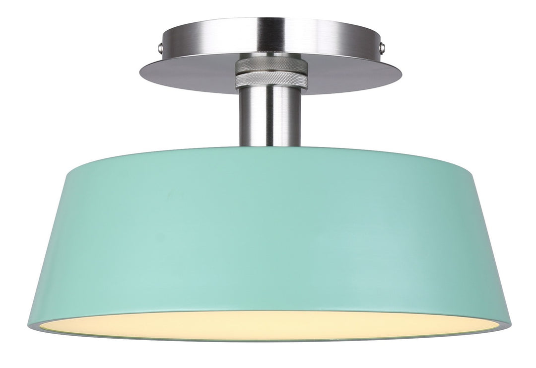 Jessa LED Flush Mount in Teal - available from The Lighting Shoppe, trusted by Canadian homeowners