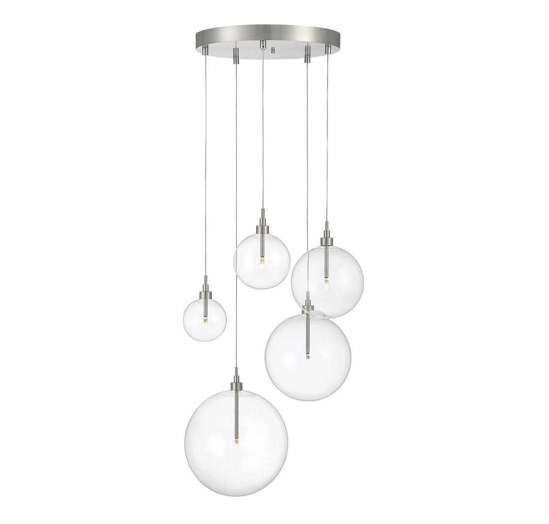 Meridian - M10099BN - LED Pendant - Brushed Nickel
