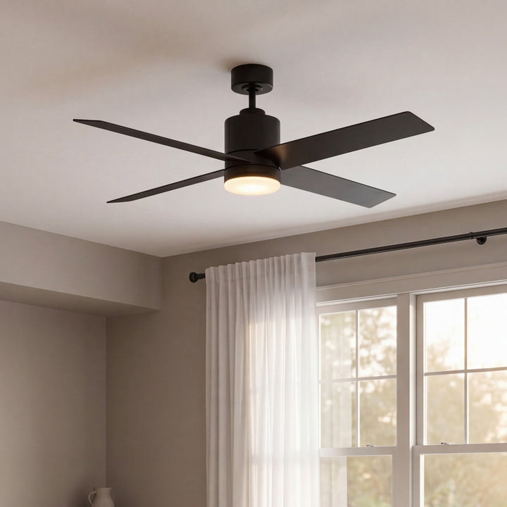 Meridian - M2015MBK - 52" Ceiling Fan - Dayton - Matte Black