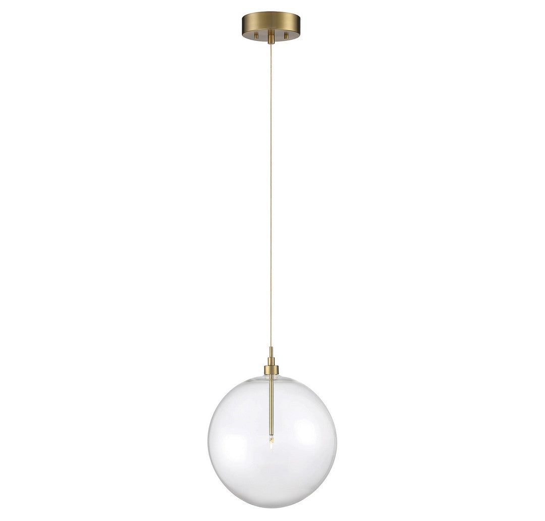 Meridian - M70114NB - LED Pendant - Natural Brass