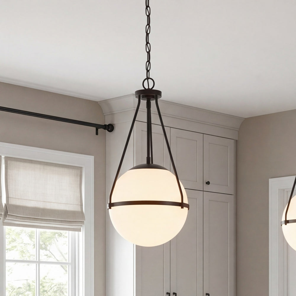 Meridian - M7025MBK - One Light Pendant - Matte Black