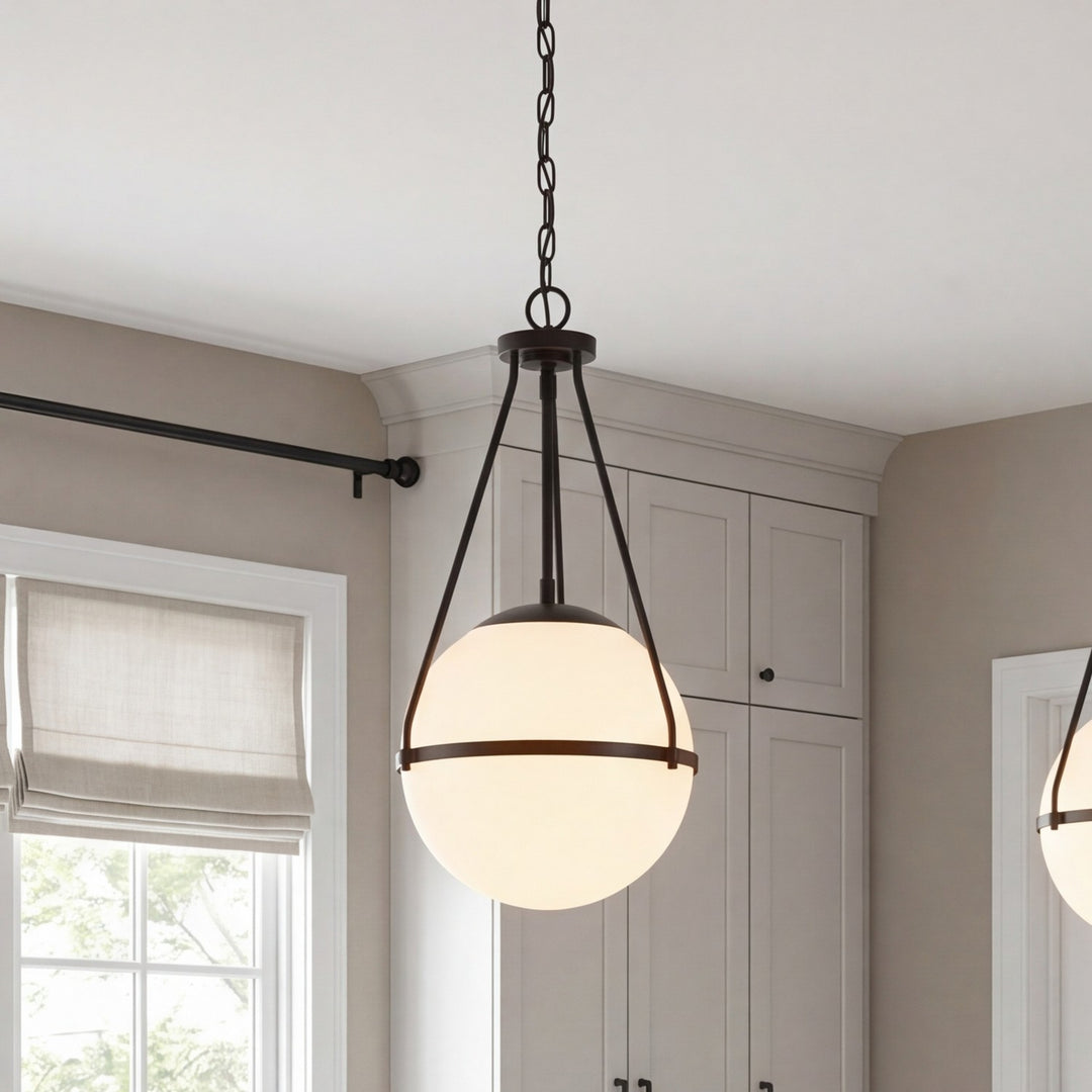 Meridian - M7025MBK - One Light Pendant - Matte Black