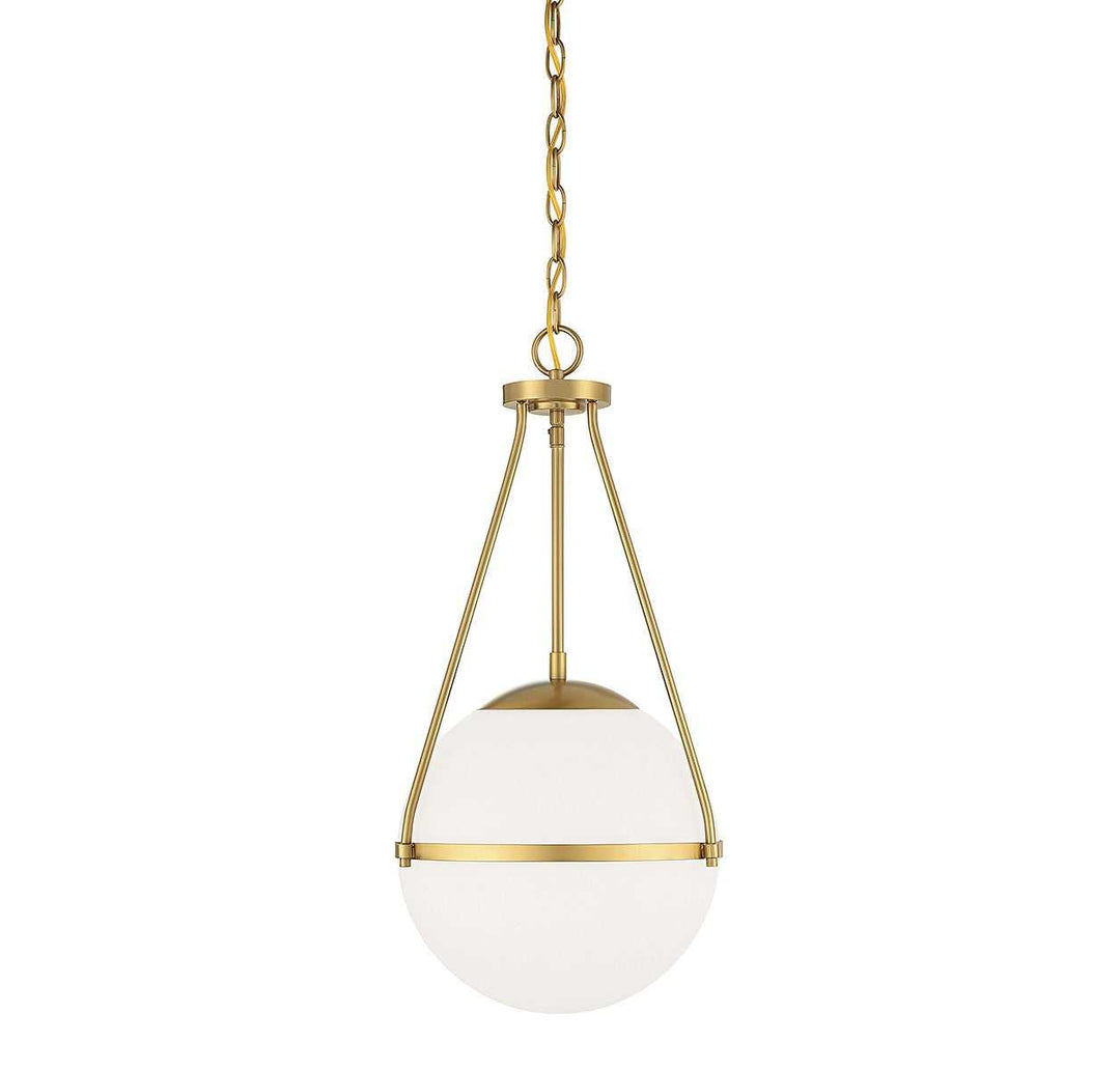 Meridian - M7025NB - One Light Pendant - Natural Brass