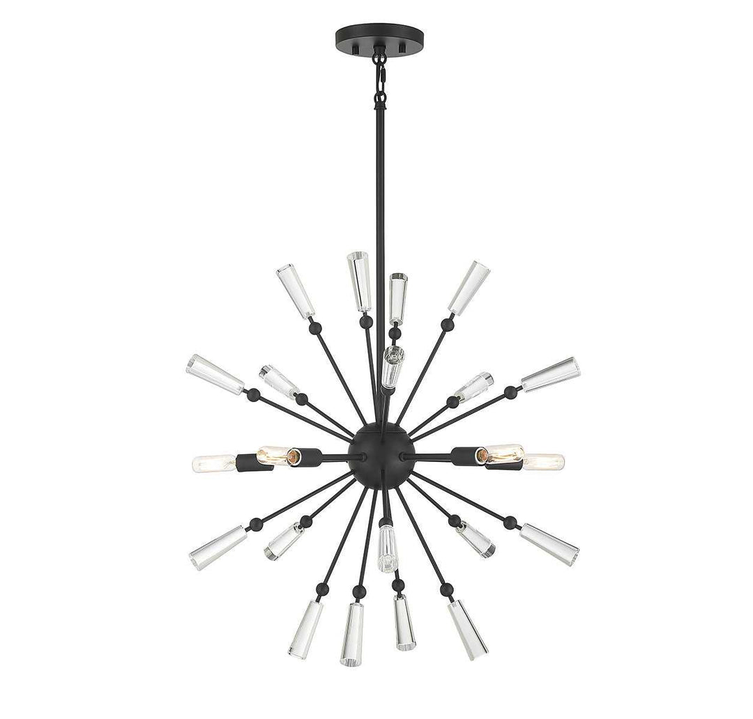 Meridian - M7028MBK - Five Light Pendant - Matte Black