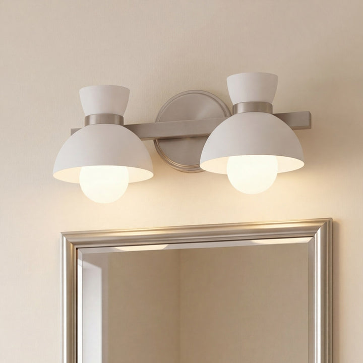 Meridian - M80074BN - Two Light Bathroom Vanity - Brushed Nickel