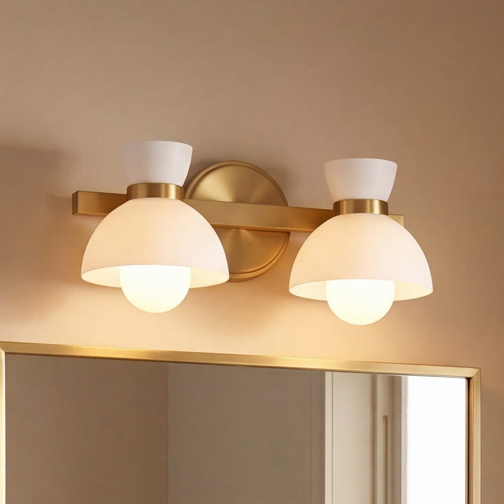 Meridian - M80074NB - Two Light Bathroom Vanity - Natural Brass
