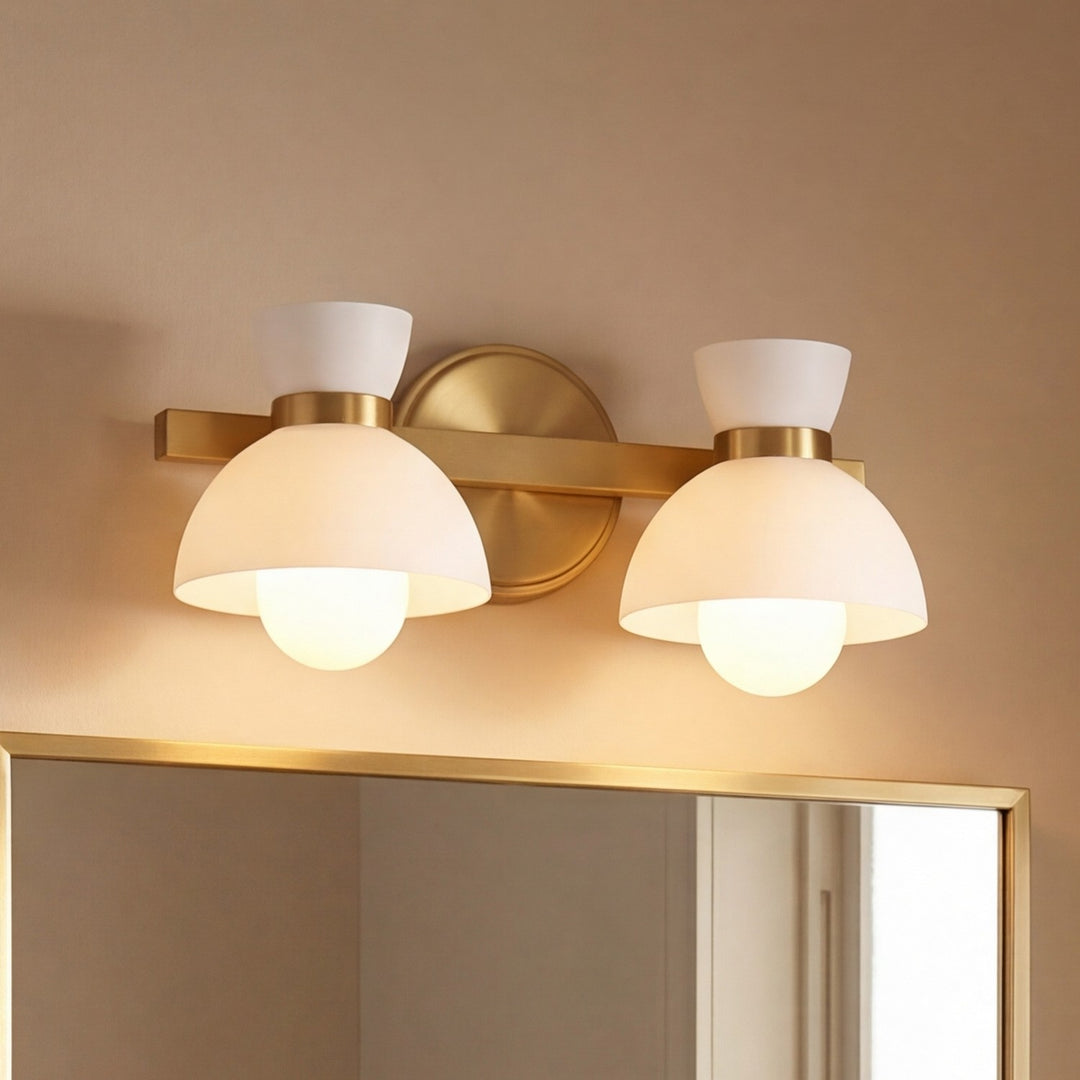 Meridian - M80074NB - Two Light Bathroom Vanity - Natural Brass