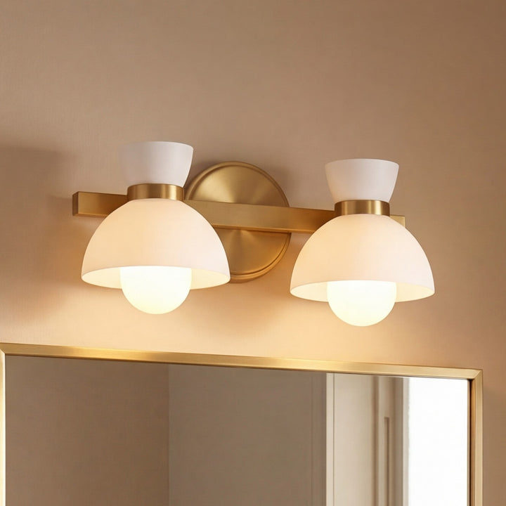 Meridian - M80074NB - Two Light Bathroom Vanity - Natural Brass