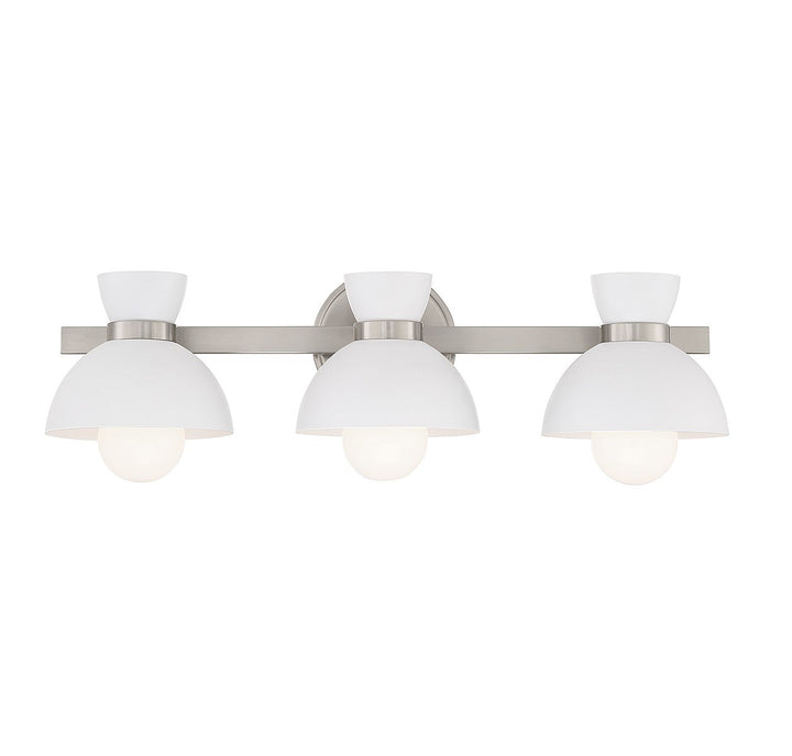 Meridian - M80075BN - Three Light Bathroom Vanity - Brushed Nickel