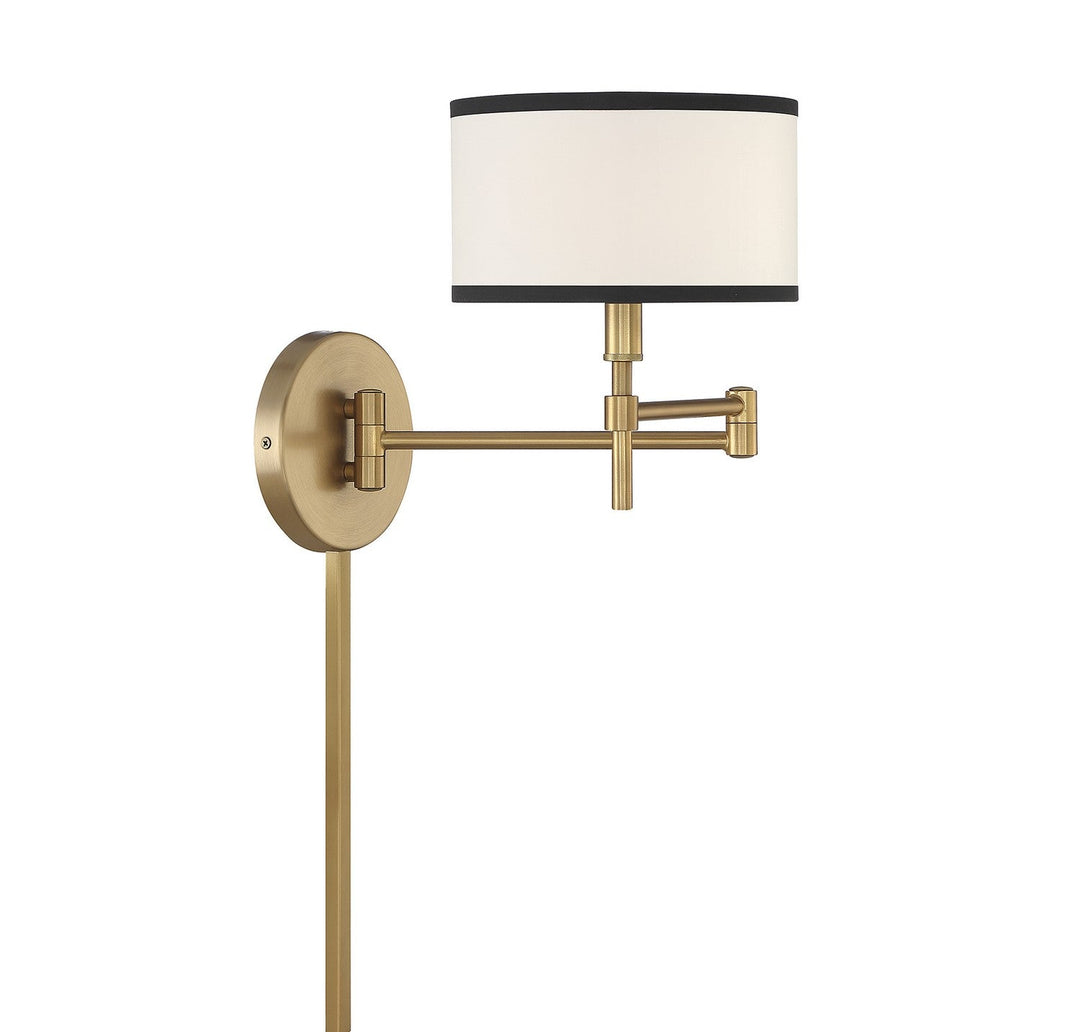 Meridian - M90082NB - One Light Wall Sconce - Natural Brass