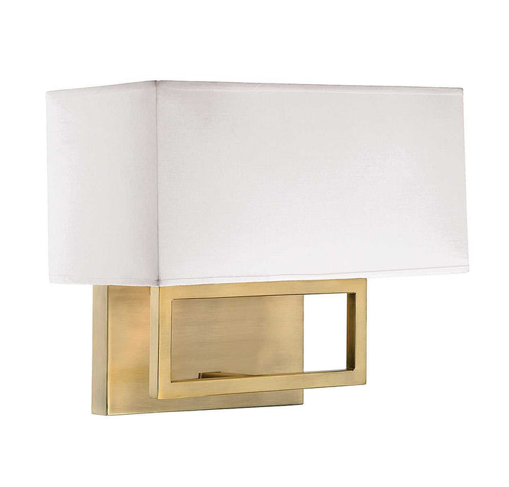 Meridian - M90095NB - Two Light Wall Sconce - Natural Brass