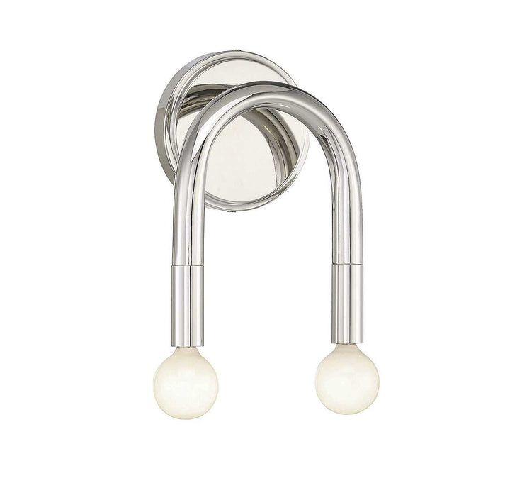 Meridian - M90099PN - Two Light Wall Sconce - Polished Nickel