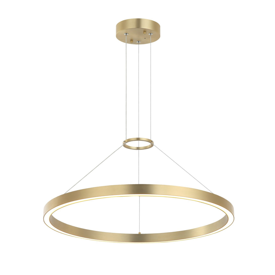 O'Hara LED Chandelier in Brushed Gold - available from The Lighting Shoppe, trusted by Canadian homeowners