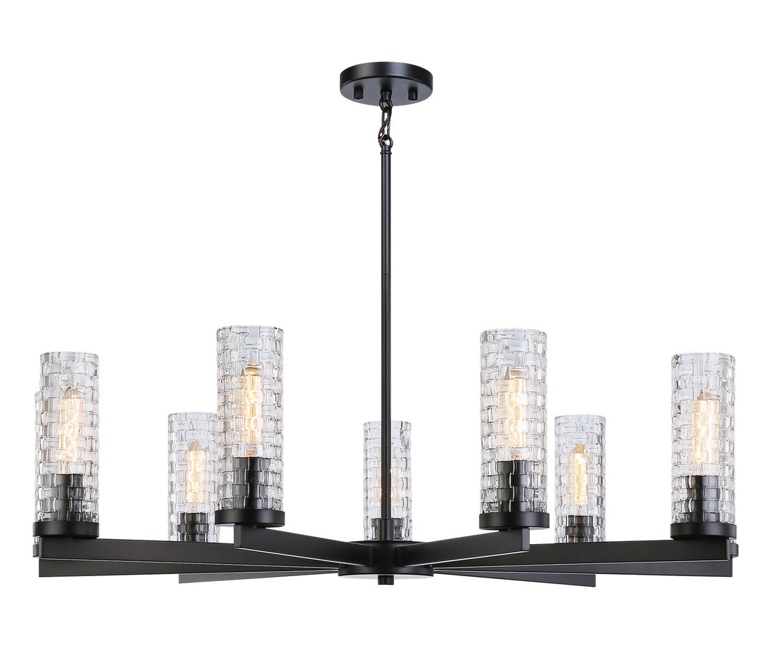 Weaver Nine Light Chandelier in Black - available from The Lighting Shoppe, trusted by Canadian homeowners