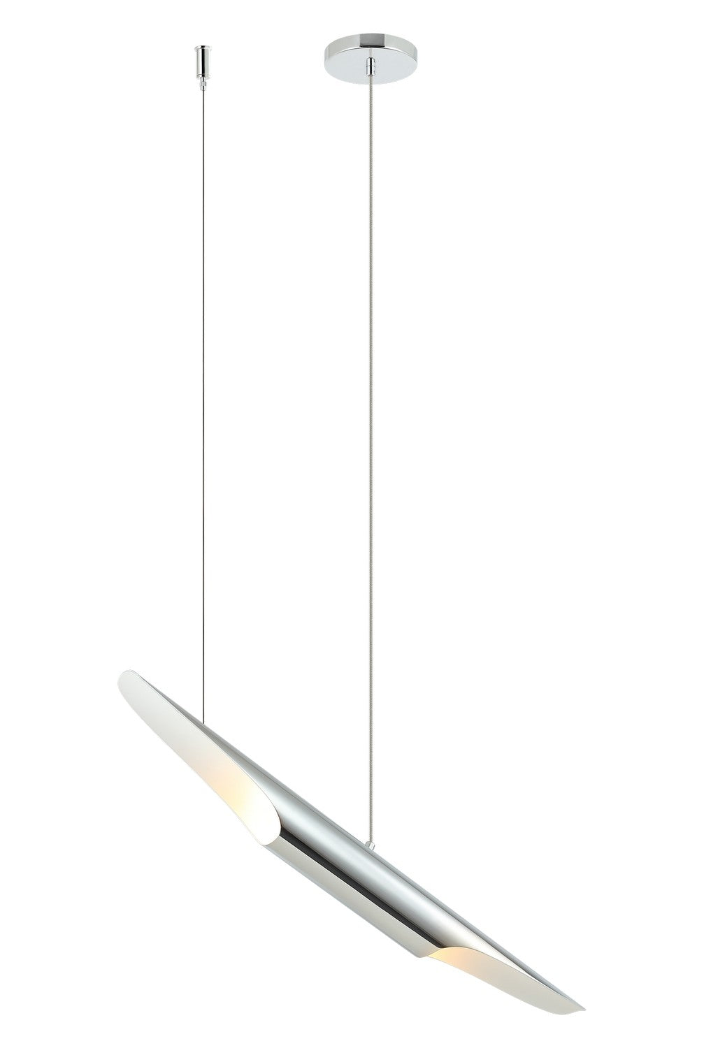 Stylus Two Light Chandelier in Chrome - available from The Lighting Shoppe, trusted by Canadian homeowners