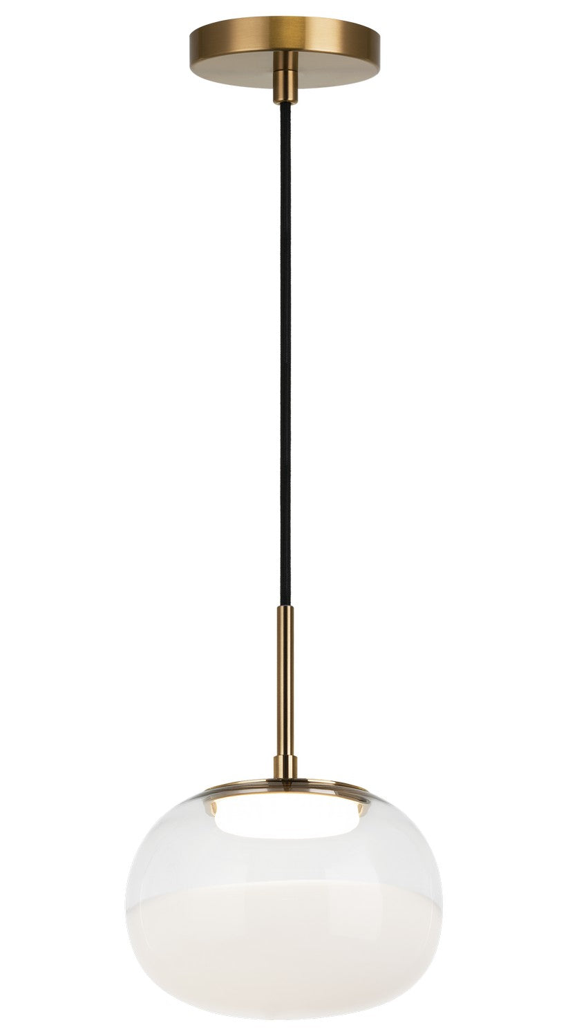 Jayce LED Pendant in Aged Gold Brass - available from The Lighting Shoppe, trusted by Canadian homeowners