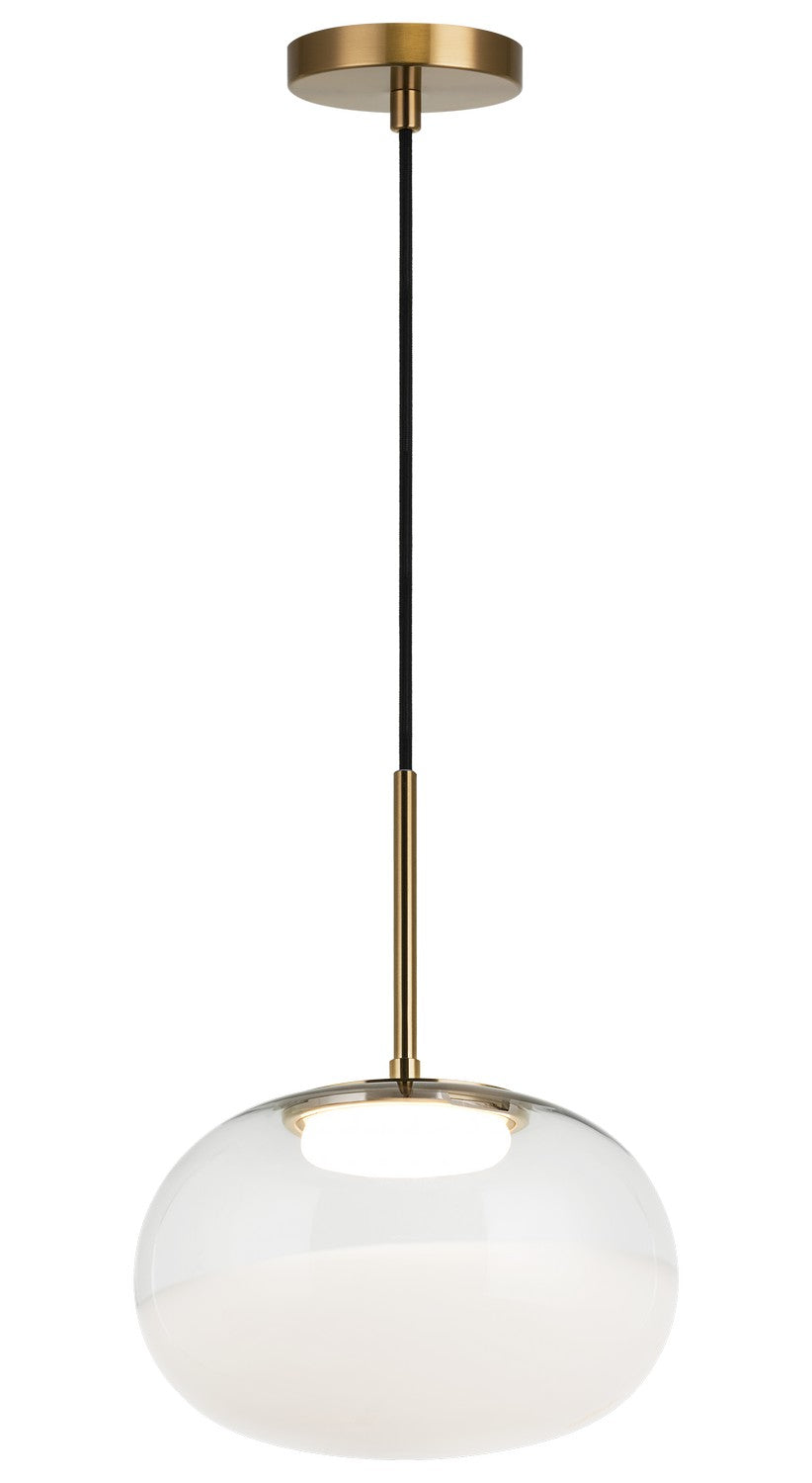 Jayce LED Pendant in Aged Gold Brass - available from The Lighting Shoppe, trusted by Canadian homeowners