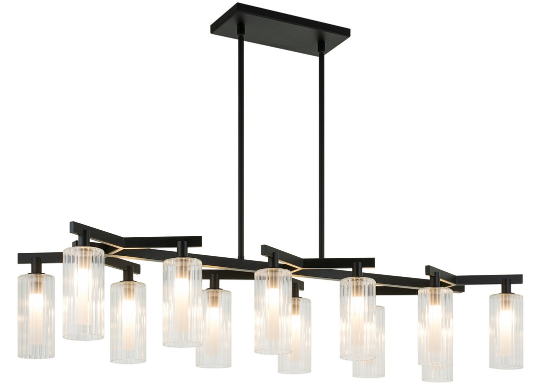 Kristof 12 Light Chandelier in Black - available from The Lighting Shoppe, trusted by Canadian homeowners