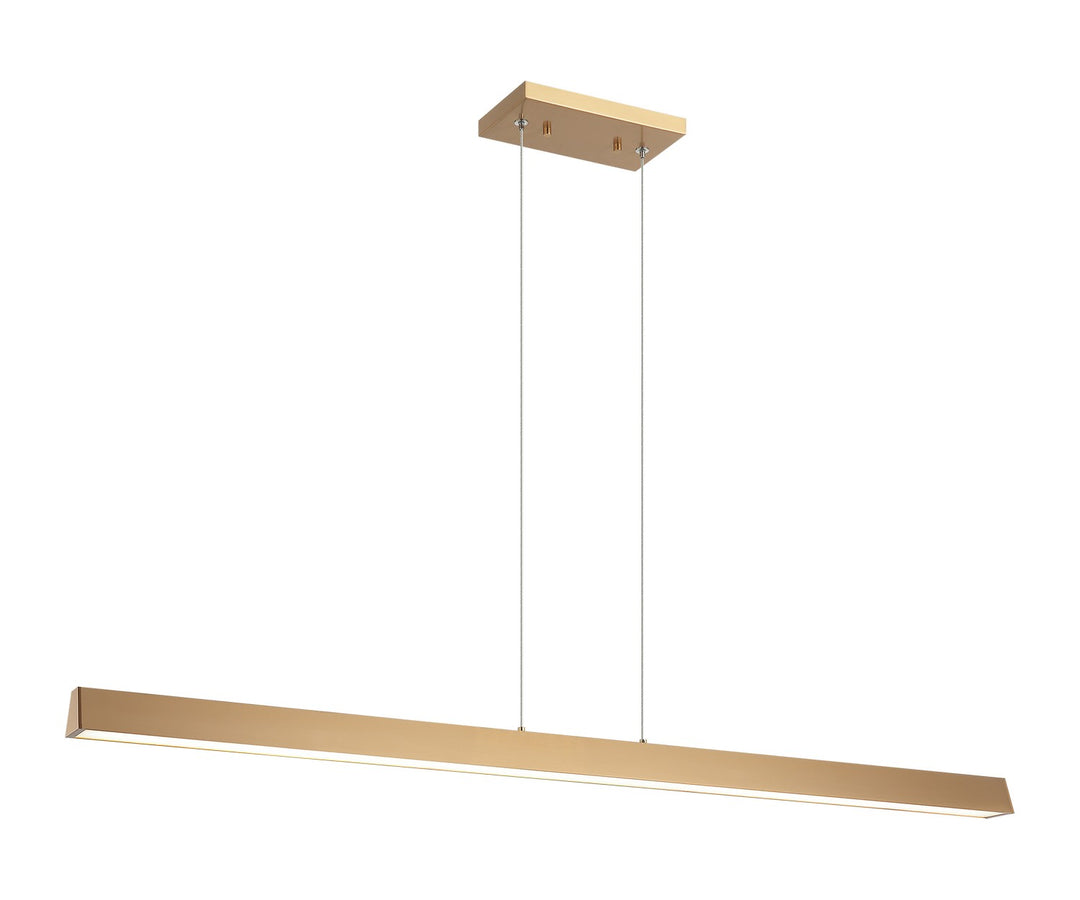 Isosceles LED Chandelier in Aged Gold Brass - available from The Lighting Shoppe, trusted by Canadian homeowners