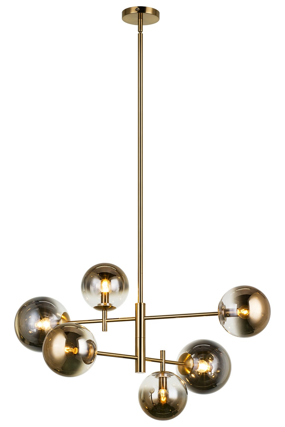 Averley Six Light Chandelier in Aged Gold Brass - available from The Lighting Shoppe, trusted by Canadian homeowners