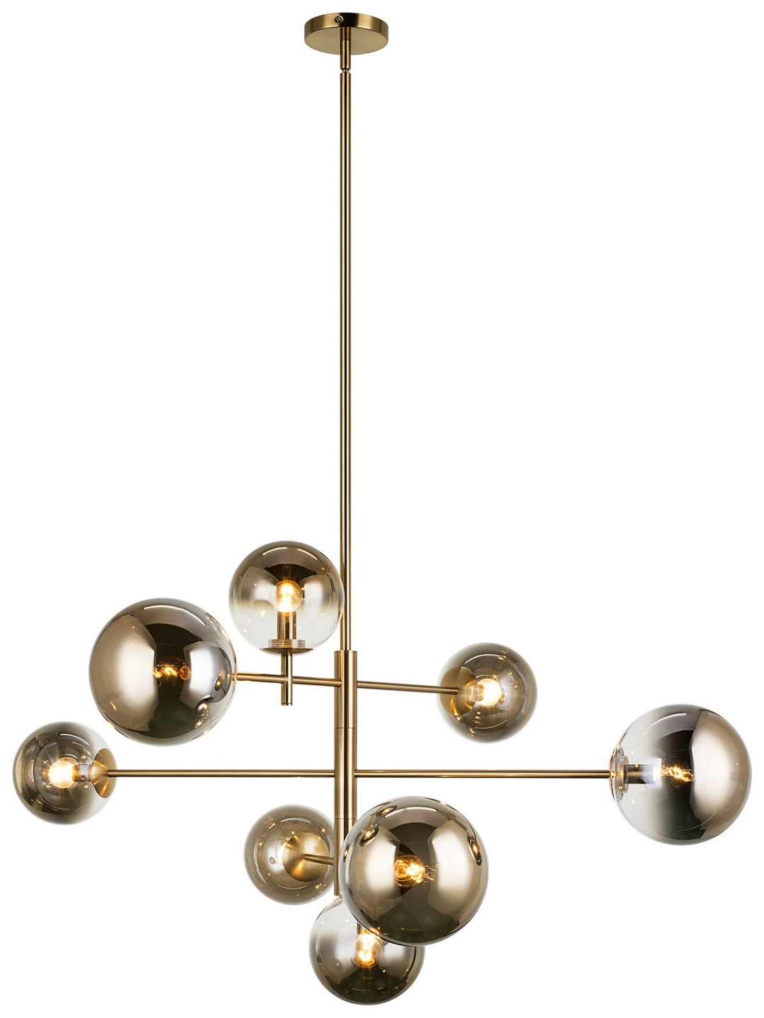 Averley Eight Light Chandelier in Aged Gold Brass - available from The Lighting Shoppe, trusted by Canadian homeowners