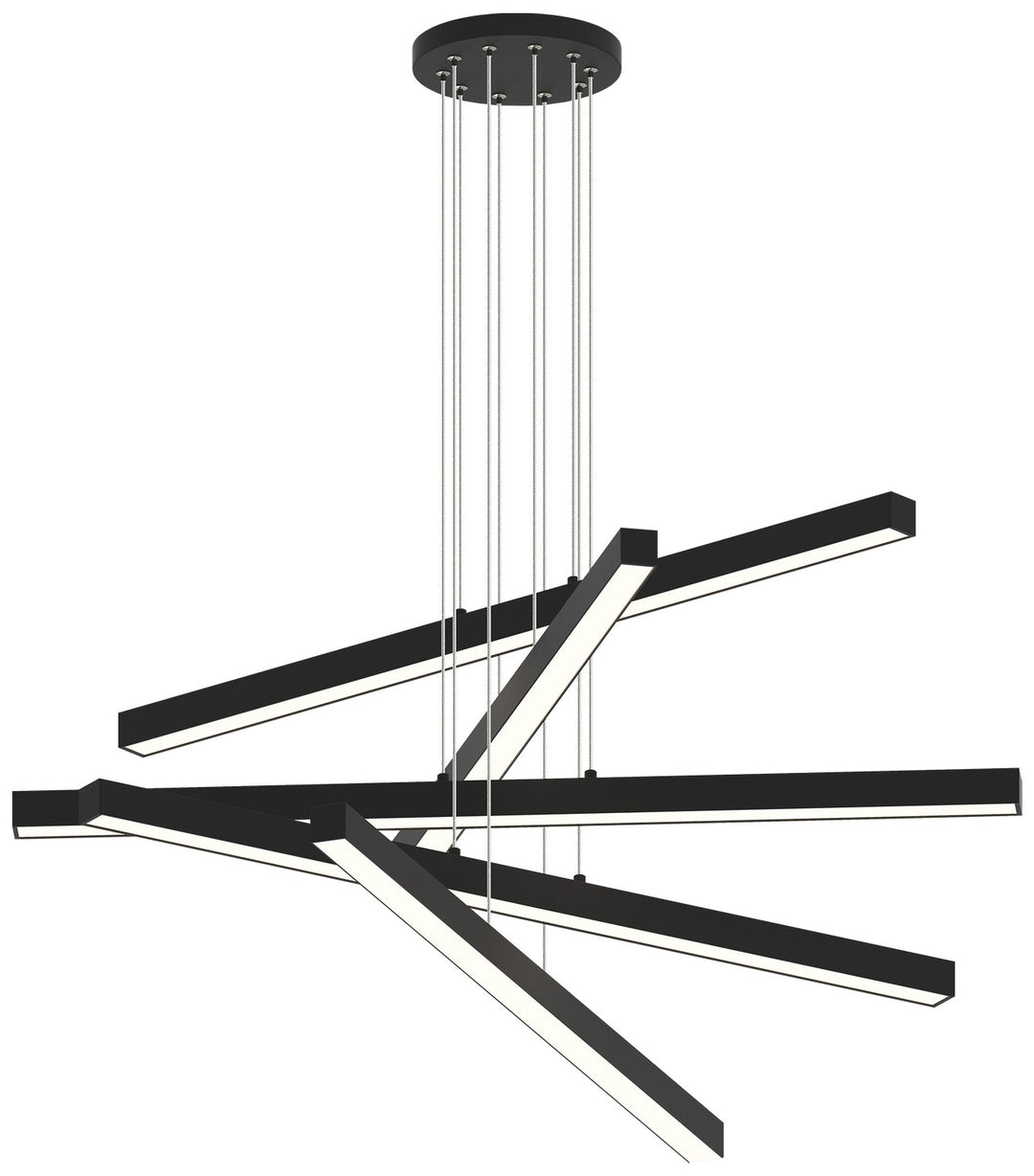Presley LED Chandelier in Matte Black - available from The Lighting Shoppe, trusted by Canadian homeowners