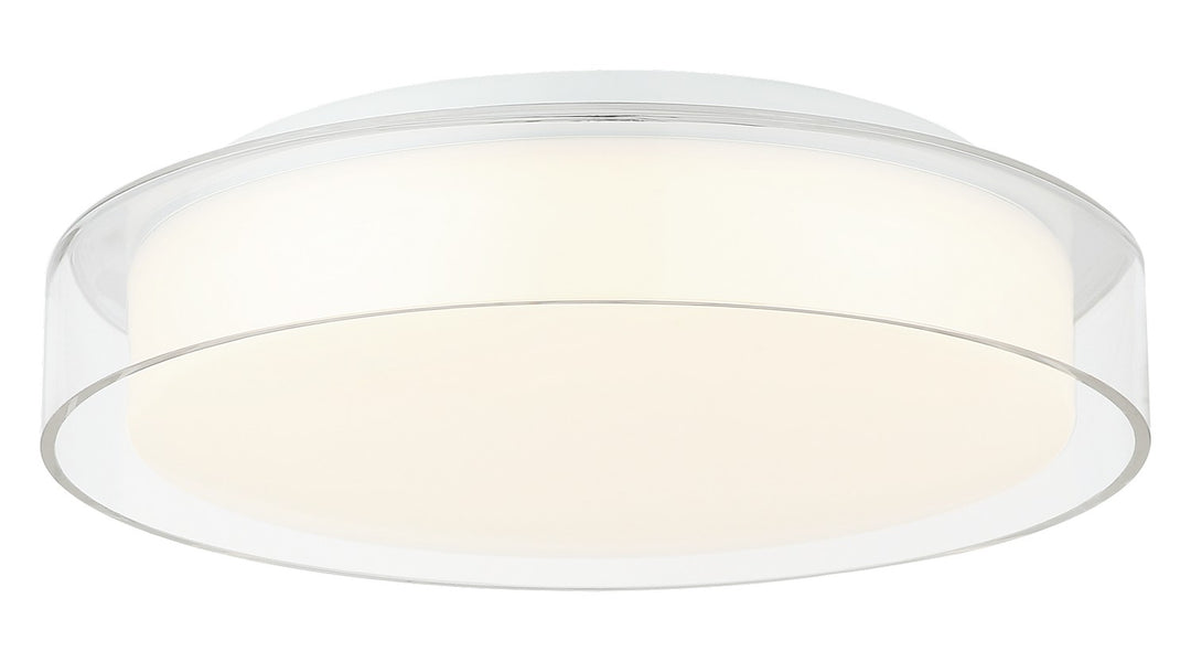 Matteo Canada - M14614WHCL - LED Flush Mount - Callum - White + Clear