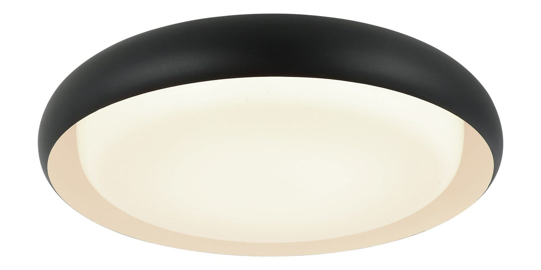 Milia LED Flush Mount in Matte Black - available from The Lighting Shoppe, trusted by Canadian homeowners