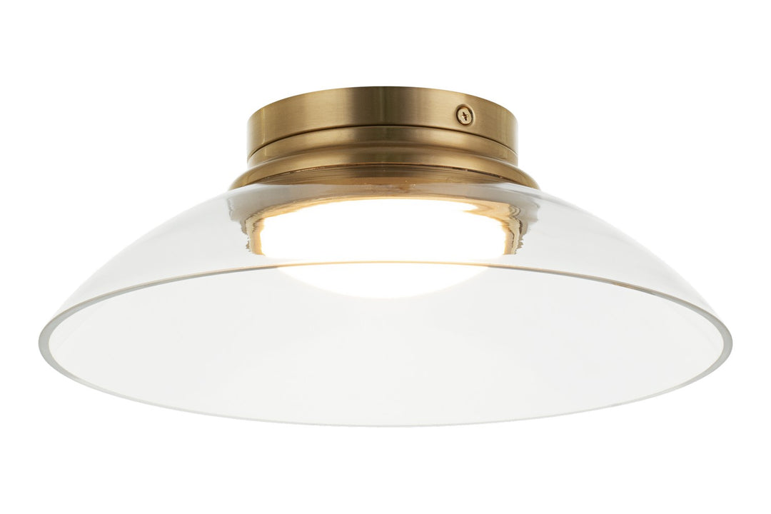 Matteo Canada - M16401AGCL - LED Flush Mount - Luna - Aged Gold Brass