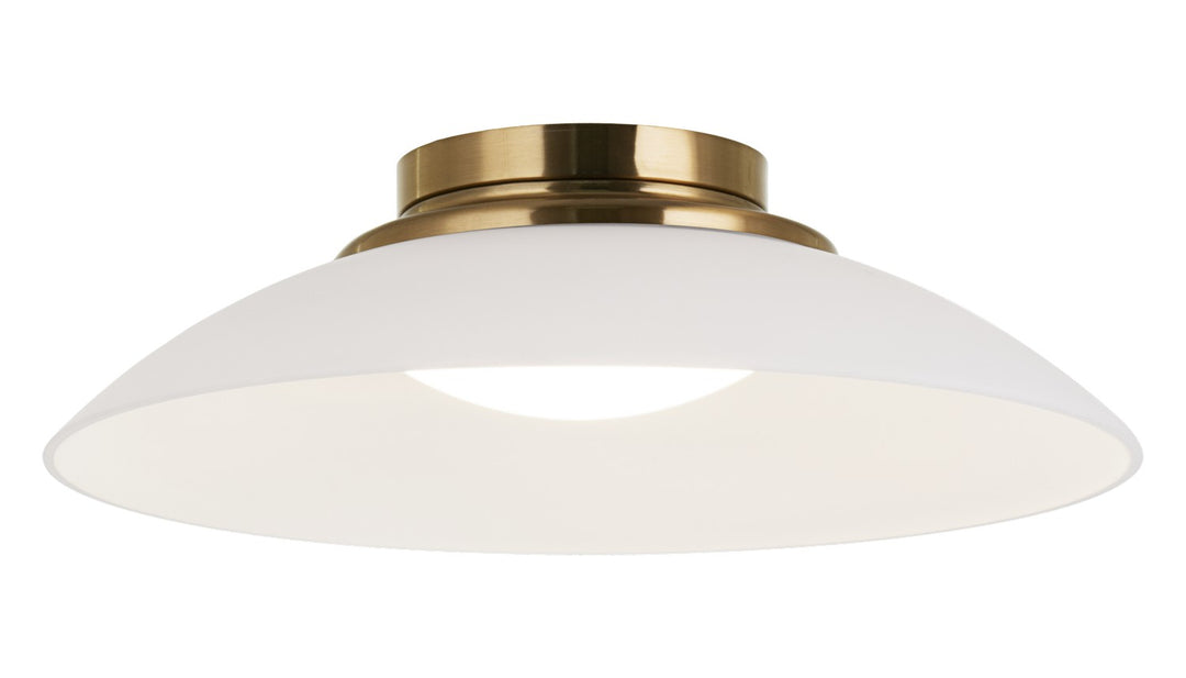 Matteo Canada - M16411AGFR - LED Flush Mount - Luna - Aged Gold Brass