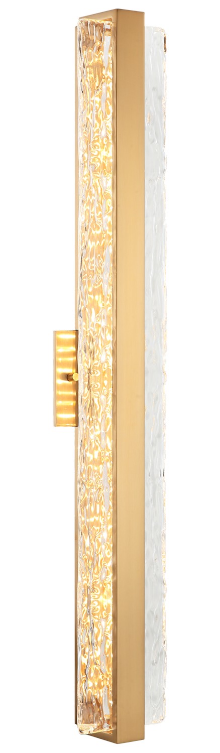 Niagara LED Vanity in Aged Gold Brass - available from The Lighting Shoppe, trusted by Canadian homeowners