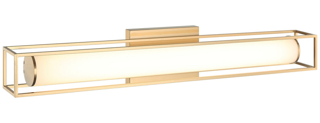 Flannigan LED Vanity in Aged Gold Brass - available from The Lighting Shoppe, trusted by Canadian homeowners