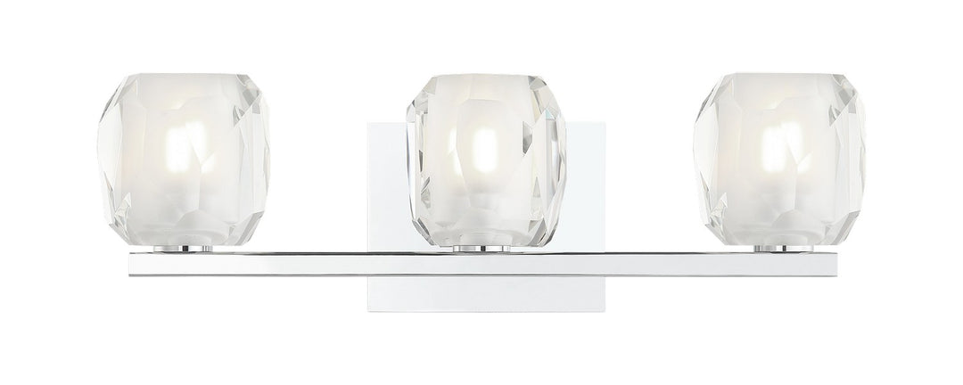 Carleton Three Light Vanity in Chrome - available from The Lighting Shoppe, trusted by Canadian homeowners