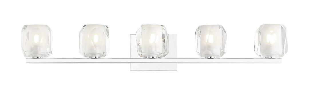 Carleton Five Light Vanity in Chrome - available from The Lighting Shoppe, trusted by Canadian homeowners